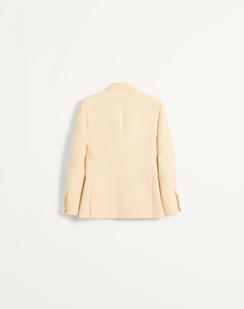 Blazer de crepe de alta costura