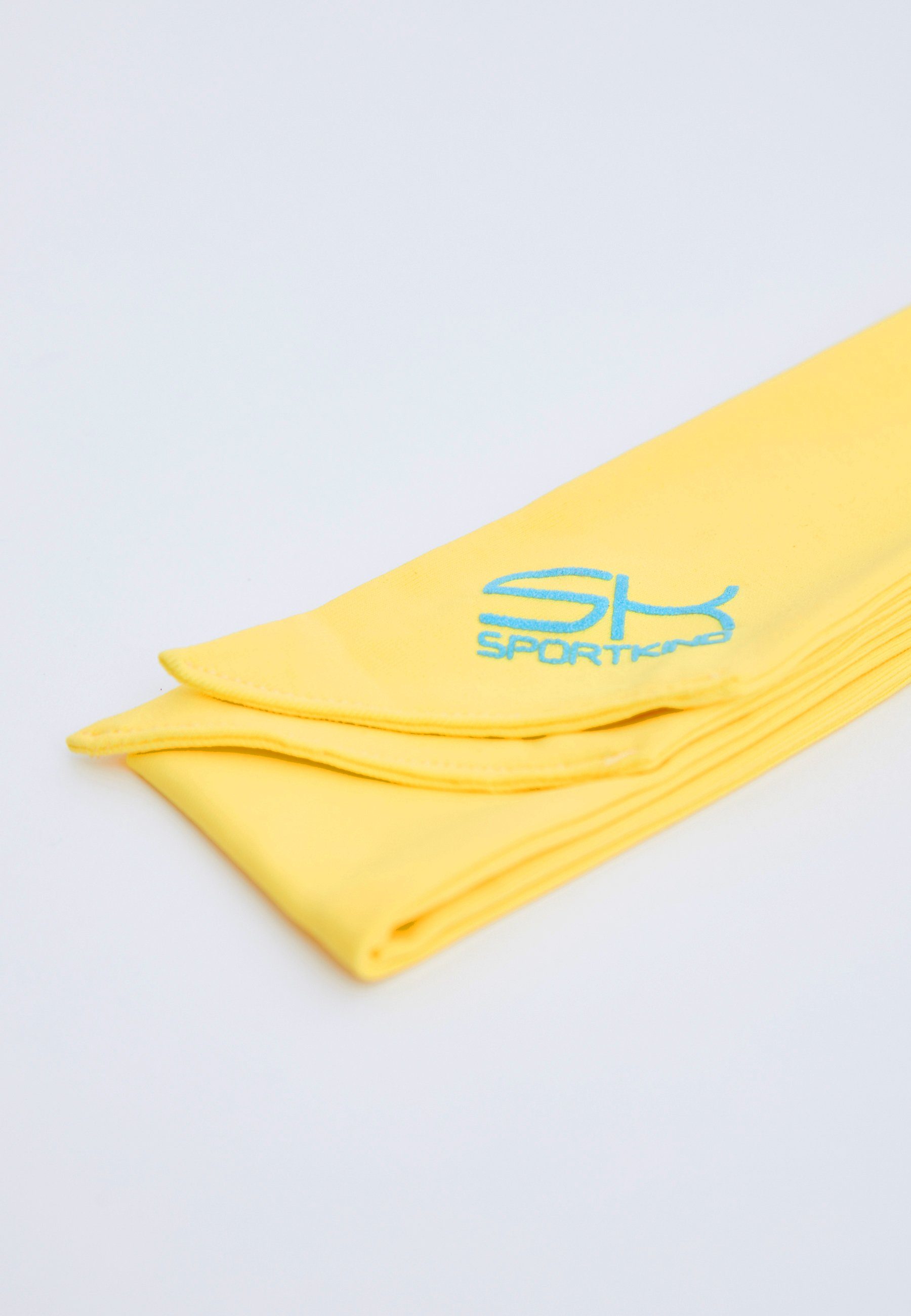 SPORTKIND Schweißband Tennis Stirnband Schweißband, unisex Kinder & Erwachsene, gelb