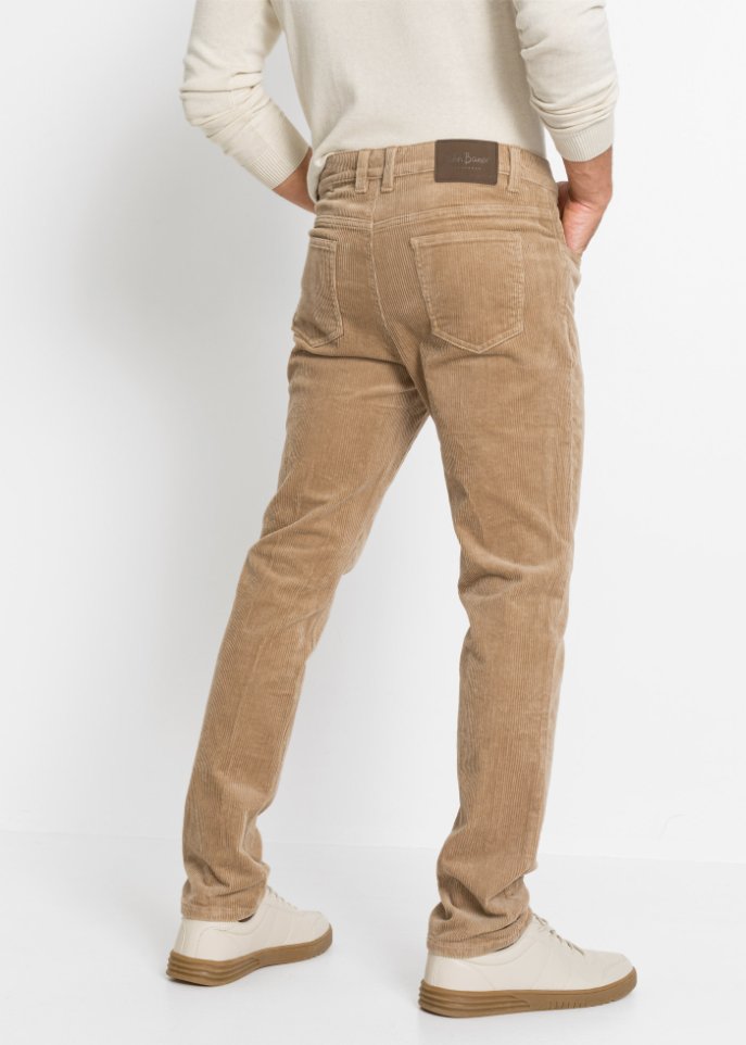Slim Fit Stretch-Cordhose mit Komfortschnitt