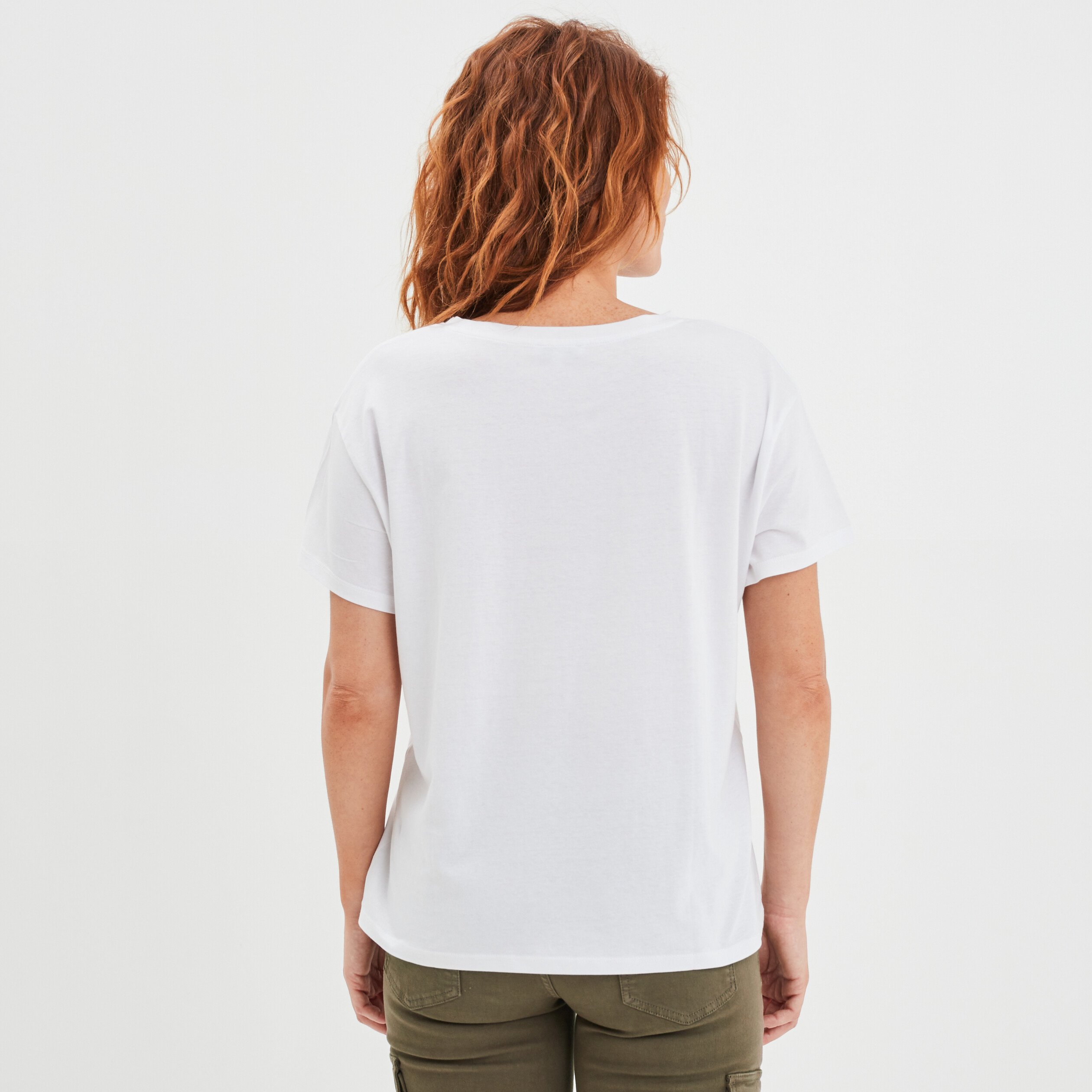 T-shirt fêtes des mères oversize blanc femme | La Halle