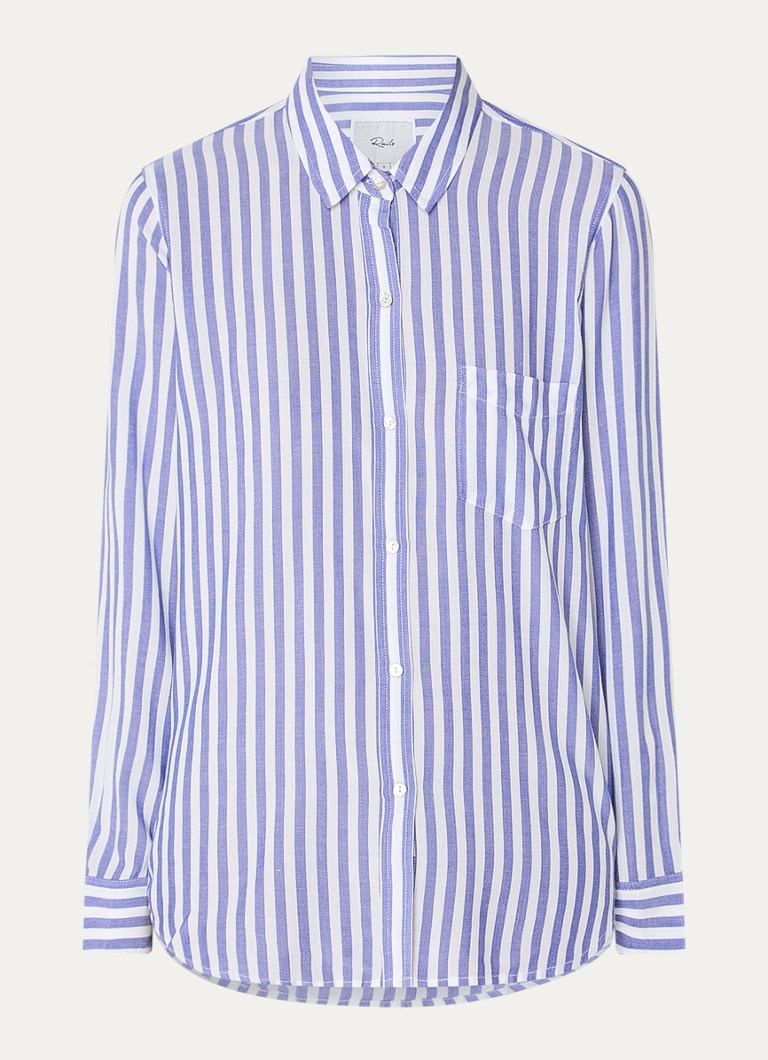 Bluza Rails Wren s prugastim printom i džepom na prsima