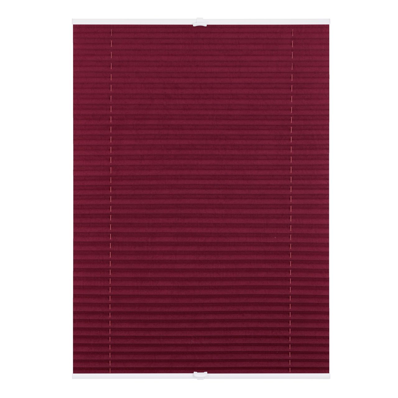 Lichtblick Plissee Klemmfix, ohne Bohren, verspannt - Brombeer, 100 cm x 130 cm (B x L)