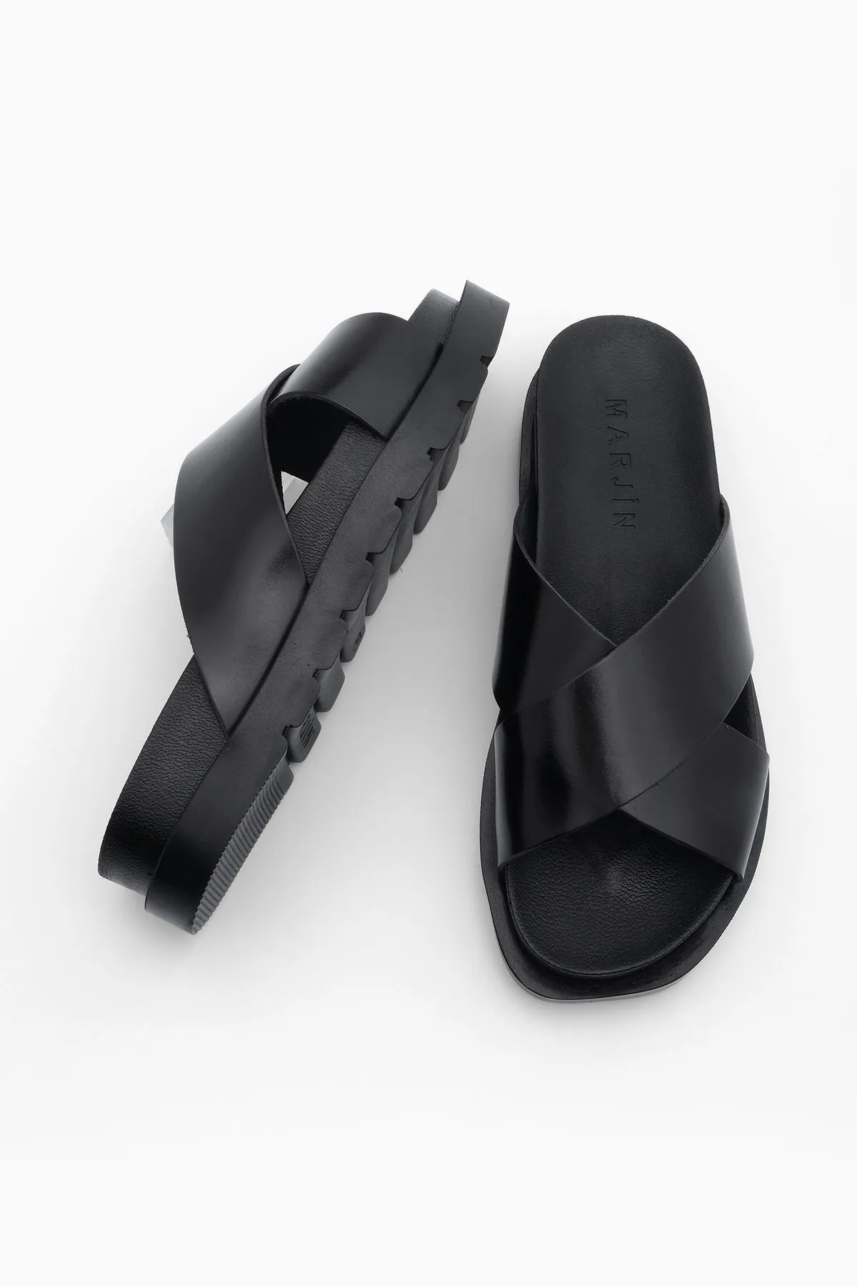 Marjin  Pantolette - Schwarz - Flacher Absatz