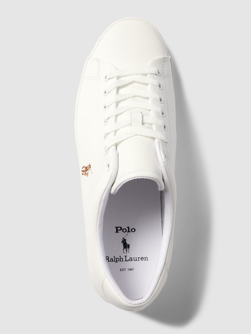 Sneaker aus Leder mit Label-Stitching Modell 'LONGWOOD' in weiß
