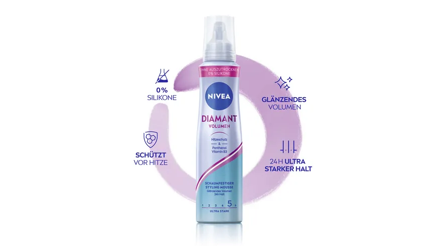 NIVEA Diamant Volumen Schaumfestiger Ultra Stark 150 ml