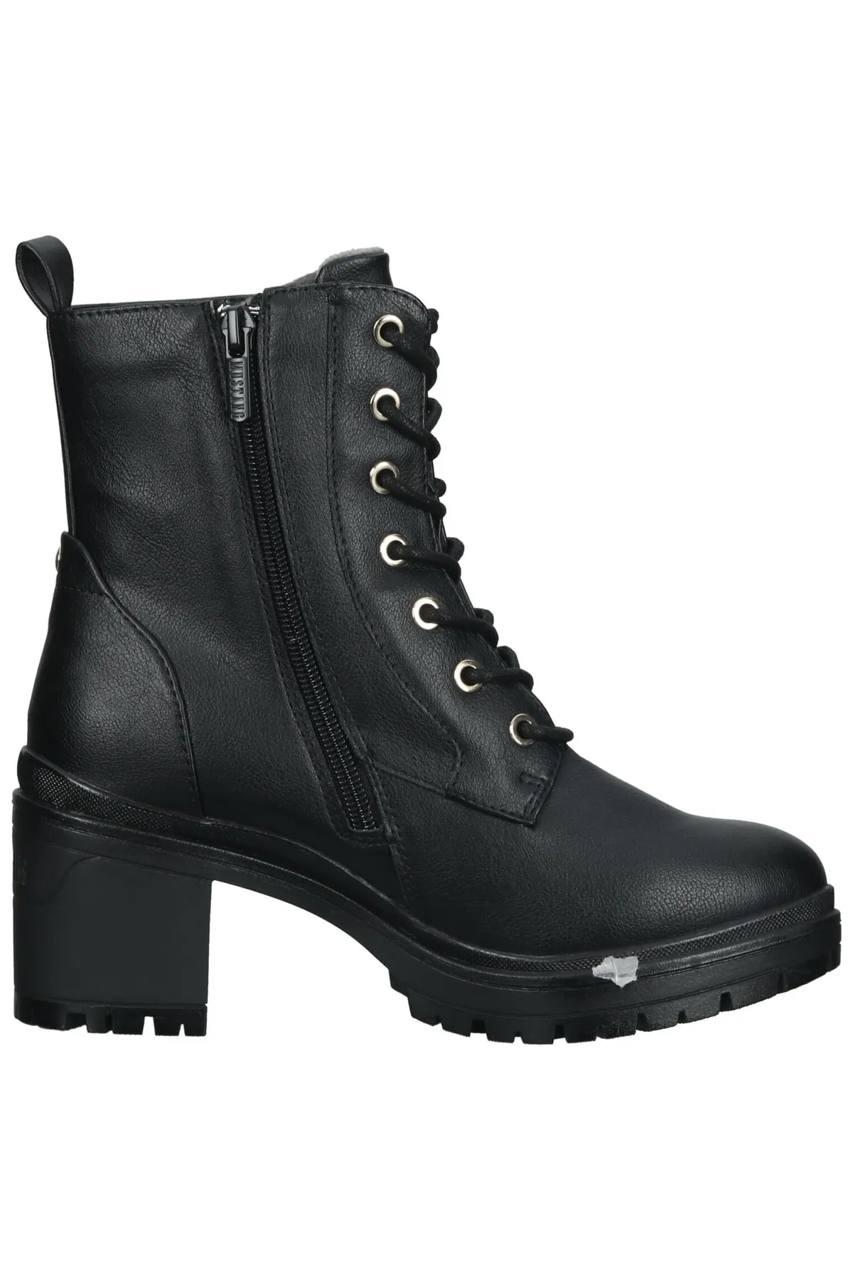 Mustang  Stiefelette - Schwarz - Blockabsatz
