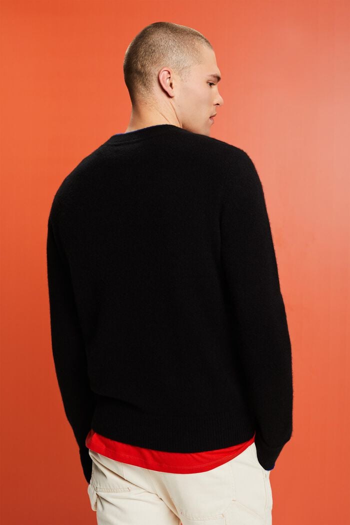 Kaschmirpullover mit Rundhalsausschnitt