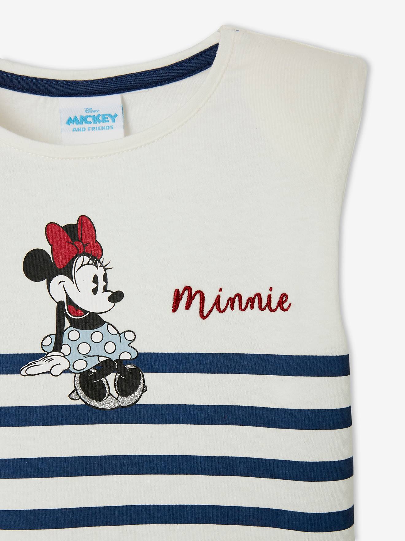 Minnie Kinder T-Shirt Disney MINNIE MAUS - weiß gestreift