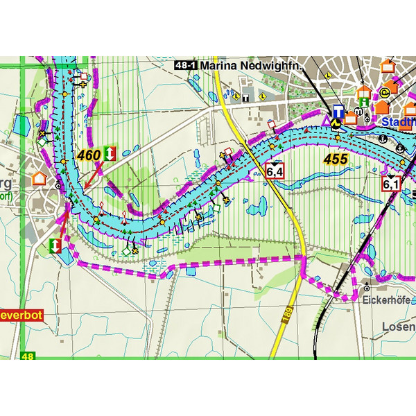 TOURENATLAS TA8 WASSERWANDERN 08 MAGDEBURG-HAMBURG - Reiseführer