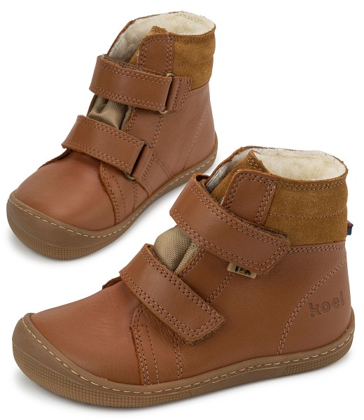 Koel bare ~ Demil HighCut Klettschuh Winter + Tex ~ Cognac