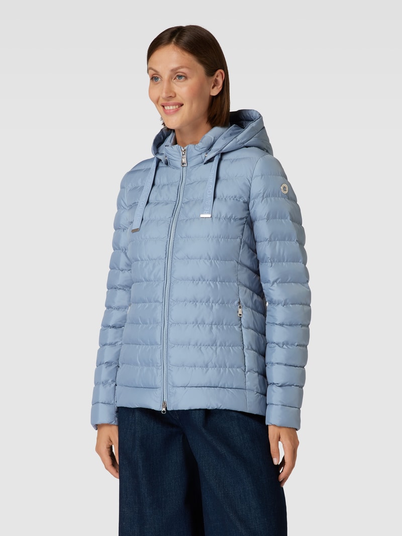 Steppjacke mit Zweiwege-Reißverschluss in bleu