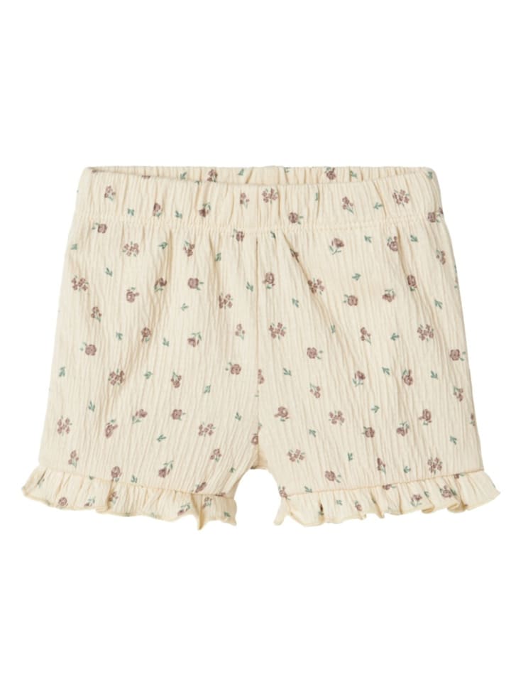 name it Baby Shorts Jannis Flowers in Beige günstig kaufen