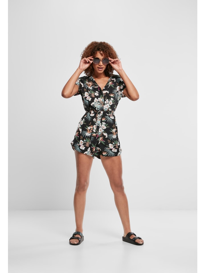 Urban Classics Urban Classics Jumpsuits in black tropical günstig kaufen