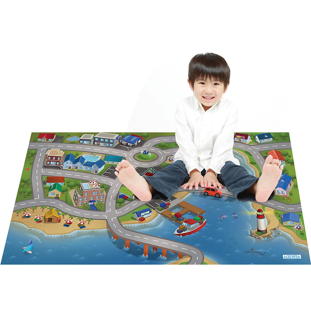 Spielteppich Stadthafen, 80x120 cm