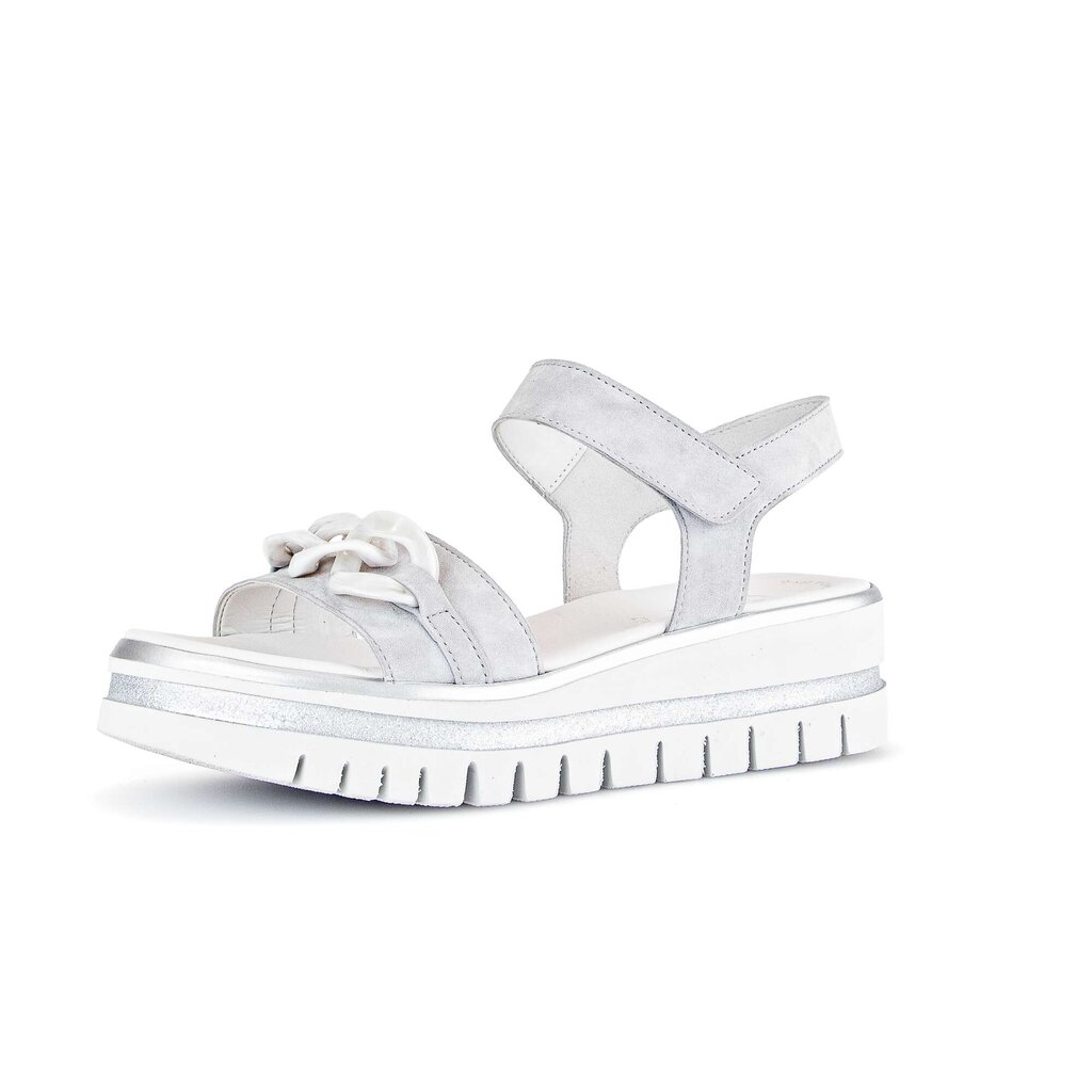 Gabor fashion Plateau Sandale grau