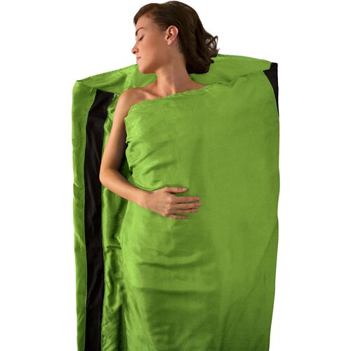 SCHLAFSACK SILK STRETCH LINER - STANDARD (RECTANGULAR) SEA FOAM