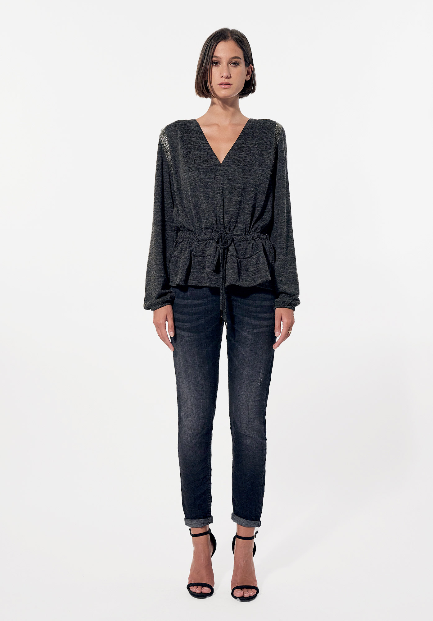 DEMMA  Pull gris Femme