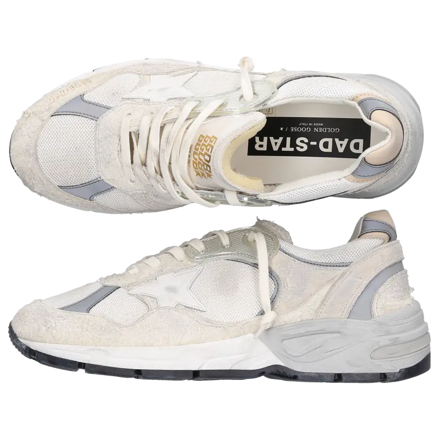 Golden Goose - Sneaker low RUNNING DAD Wildleder - weiß