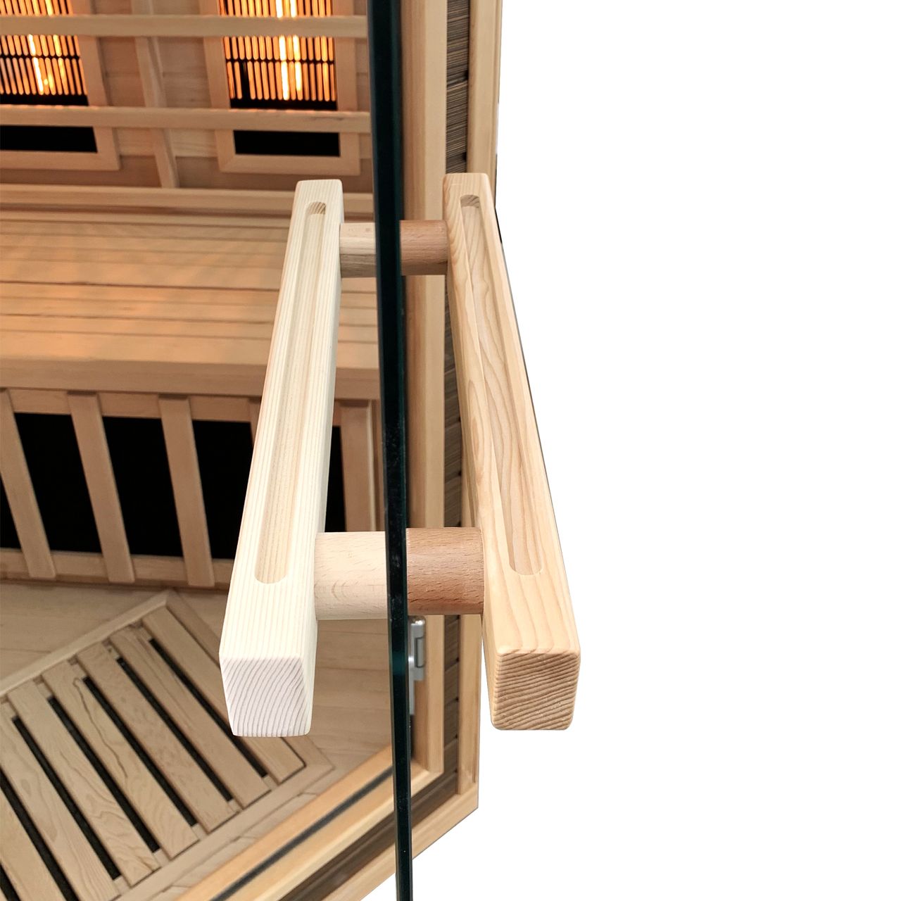 TroniTechnik Dewello® Infrarotkabine Infrarotsauna MONTREAL 120cm x 120cm inkl. 6 Vollspektrumstrahler