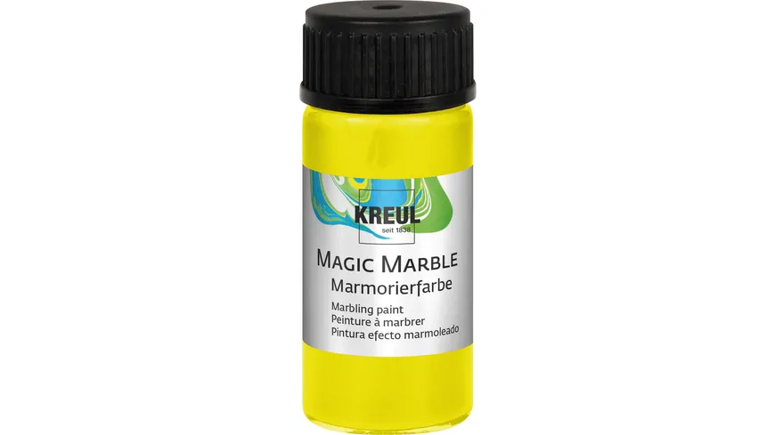 KREUL Magic Marble Marmorierfarbe Neon 20 ml 20 ml Neongelb