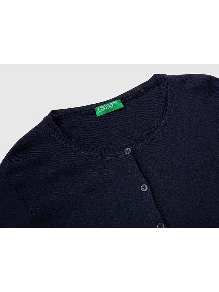 Benetton Cardigan in Dunkelblau günstig kaufen