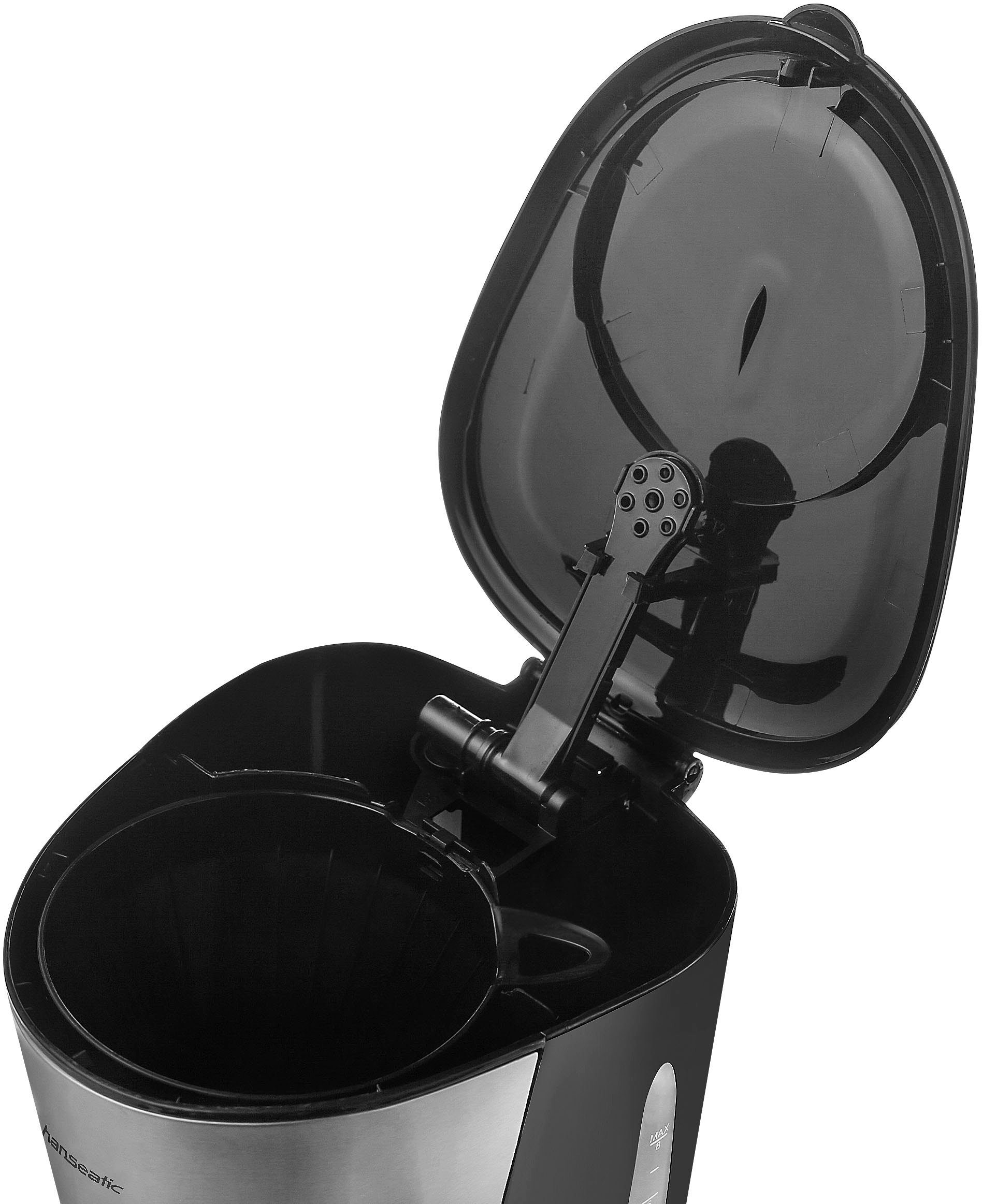 Hanseatic Filterkaffeemaschine 88362126, 1l Kaffeekanne, Papierfilter 1x4
