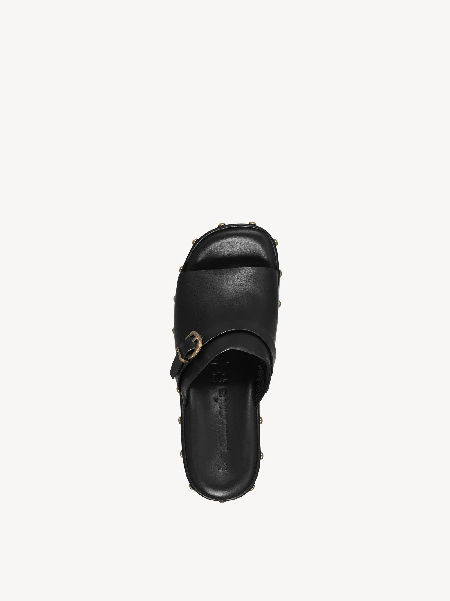 Mule en cuir - noir