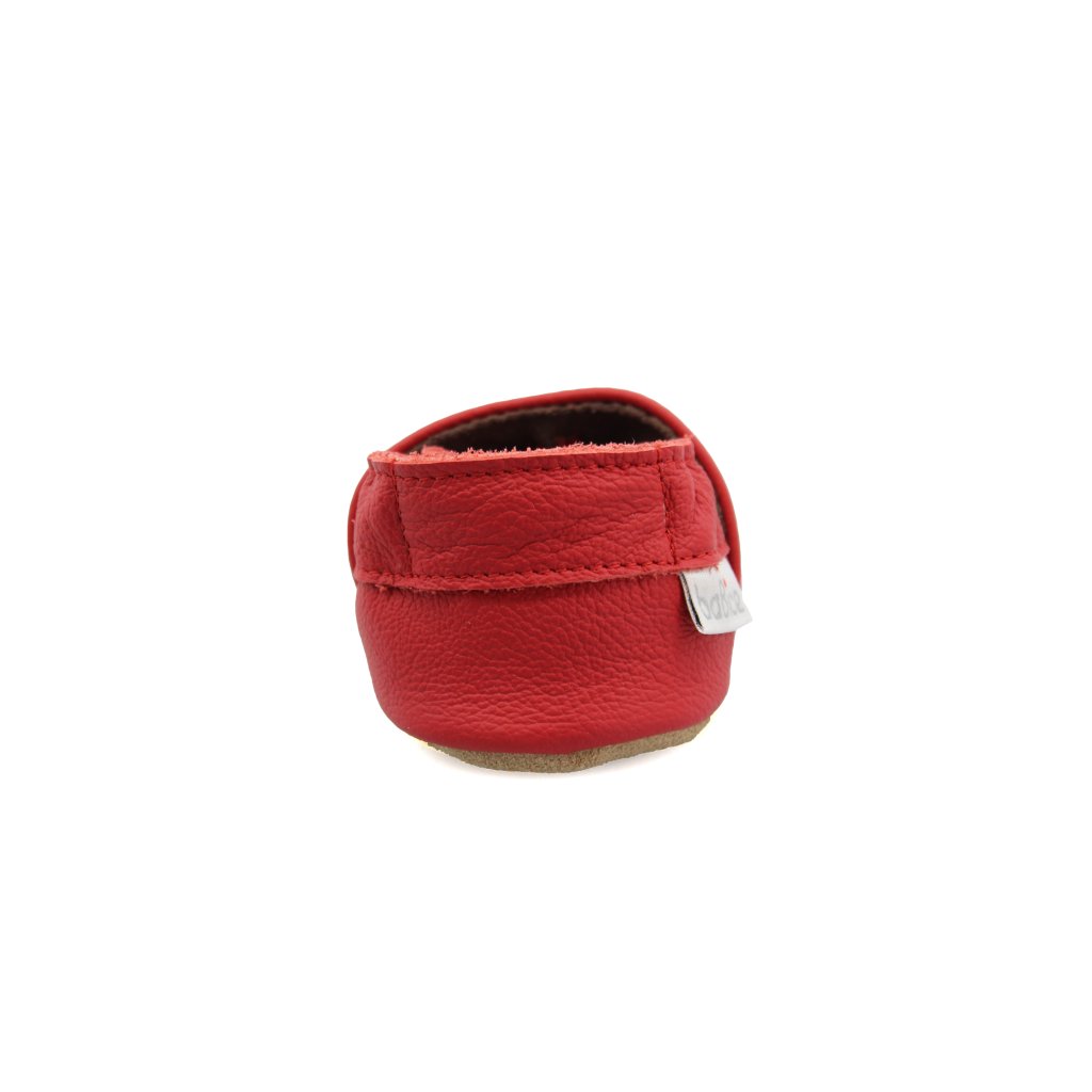 baBice Plain Red rote Krabbelschuhe