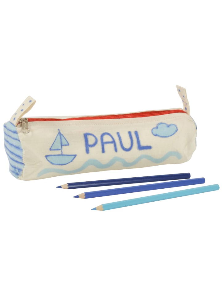 Eduplay Schlampermäppchen, 100% Baumwolle, Ø 7cm, 23 cm, blanko zum bemalen in Natur günstig kaufen onesize