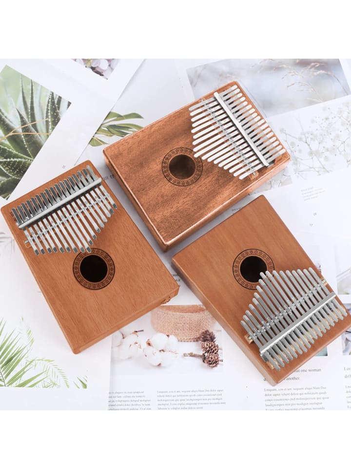 Intirilife 17-Tasten Kalimba Daumenpiano in Dunkelbraun günstig kaufen onesize