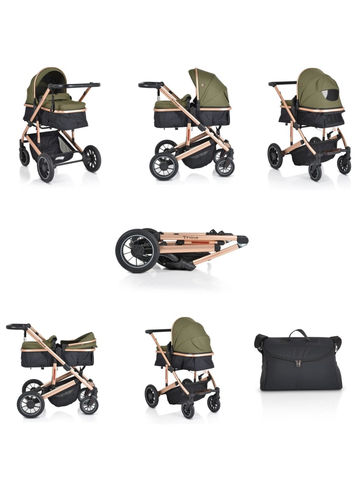 Moni Kombikinderwagen 2 in 1 Thira in grün günstig kaufen onesize