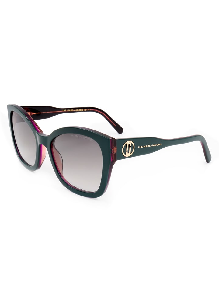 Marc Jacobs Damen-Sonnenbrille in Dunkelgrün/ Grau günstig kaufen 56