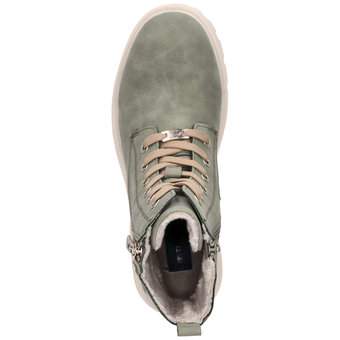 Tom Tailor Schnürstiefelette in grün