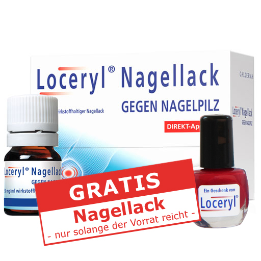 LOCERYL Nagellack gegen Nagelpilz DIREKT-Applikat.  3 ml  Wirkstoffhaltiger Nagellack