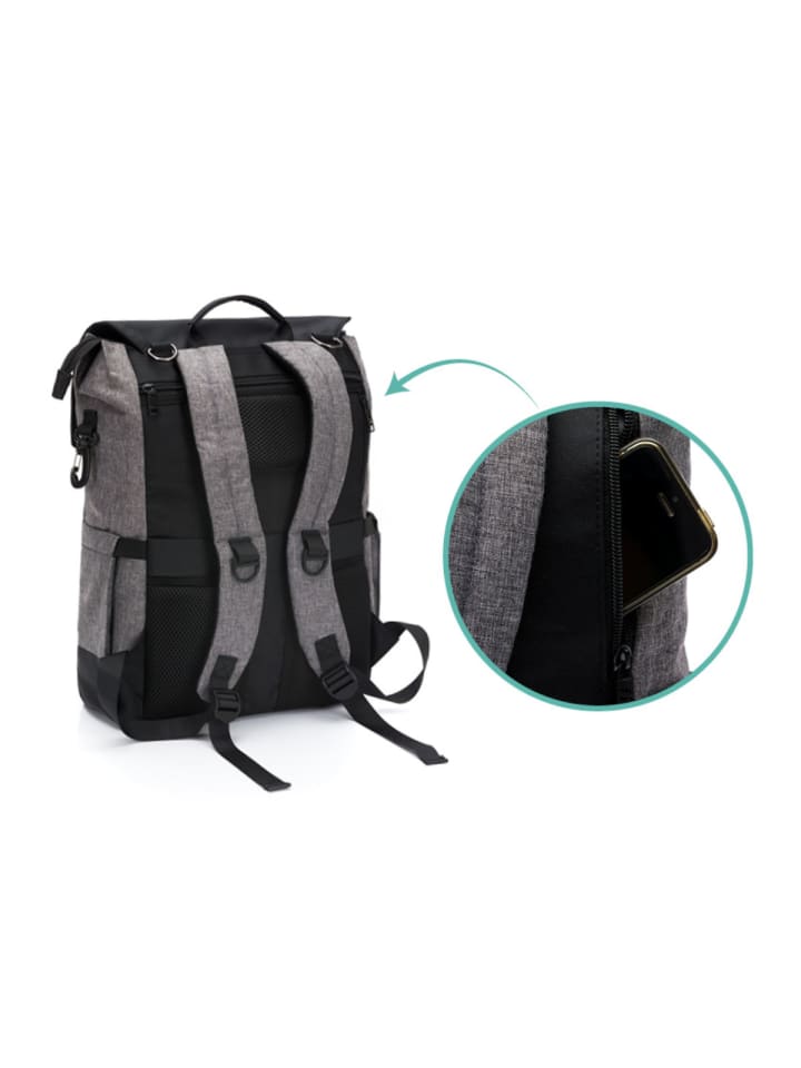 fillikid Wickelrucksack Osaka Exklusiv in Grau Melange günstig kaufen onesize