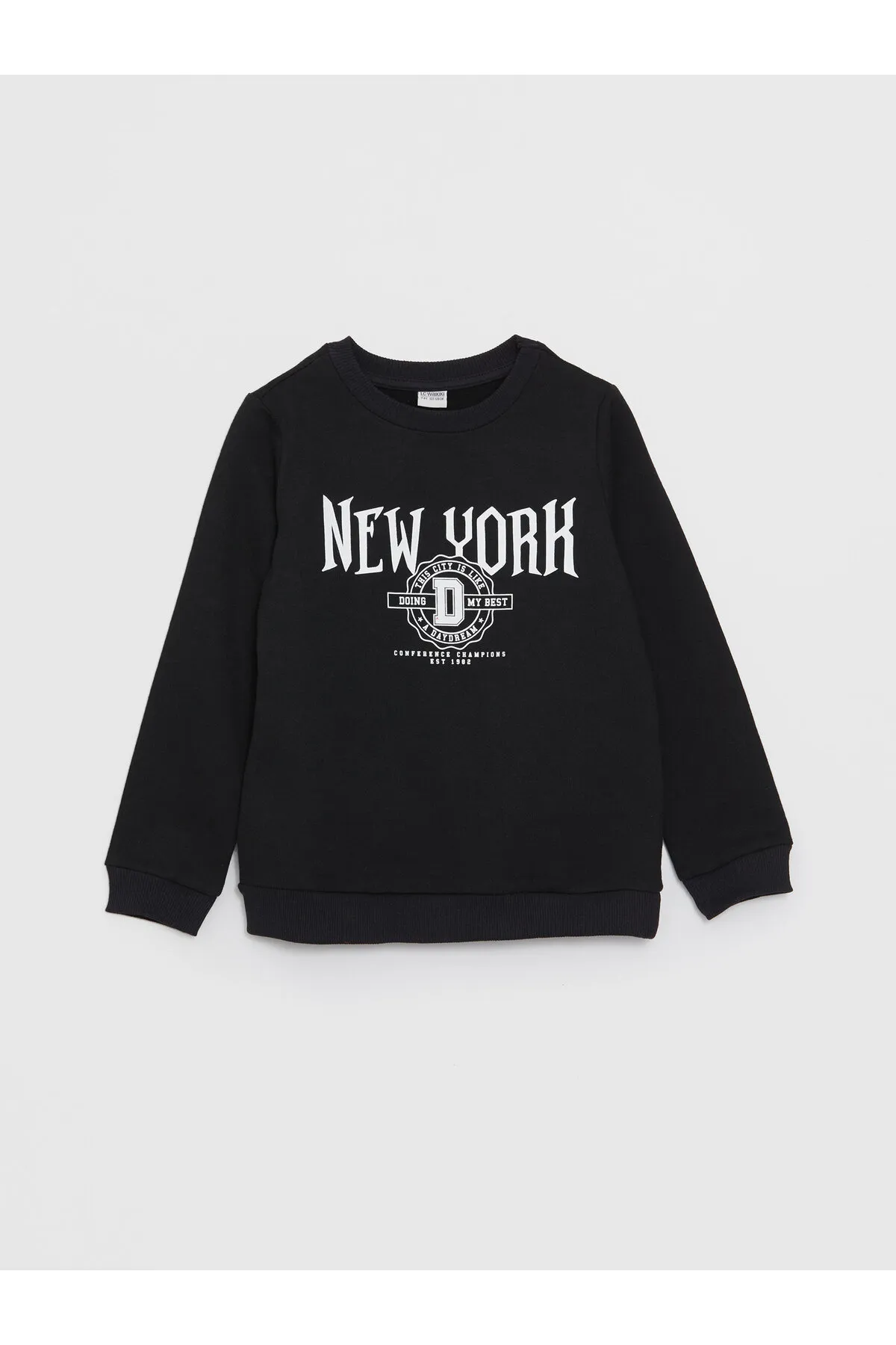 LC Waikiki  Bedrucktes Langarm-Sweatshirt für Mädchen mit Rundhalsausschnitt