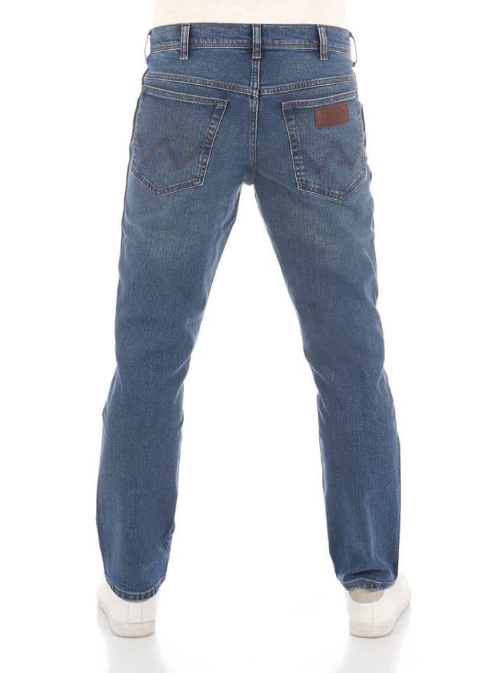 Wrangler Jeans Texas Slim Stretch slim in Blau günstig kaufen