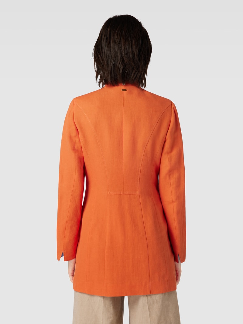 Blazer mit Stehkragen in orange