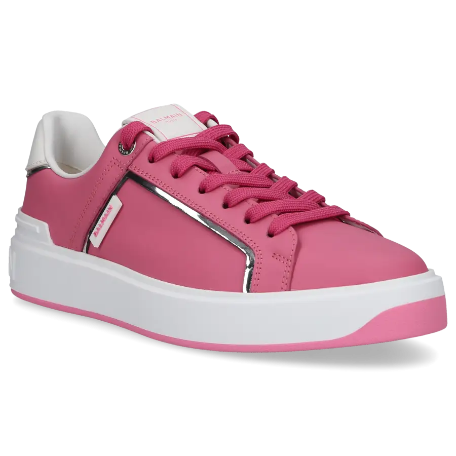 Balmain - Sneaker low B-COURT Kalbsleder - pink