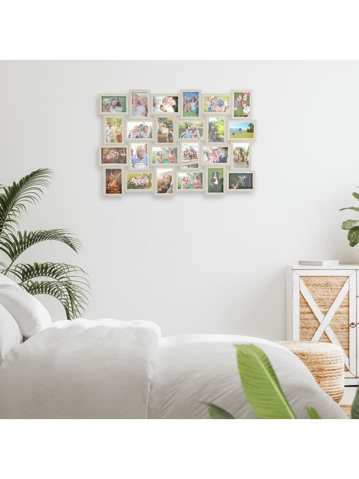 relaxdays Bilderrahmen Collage in Weiß - 61,5 x 91 cm günstig kaufen onesize