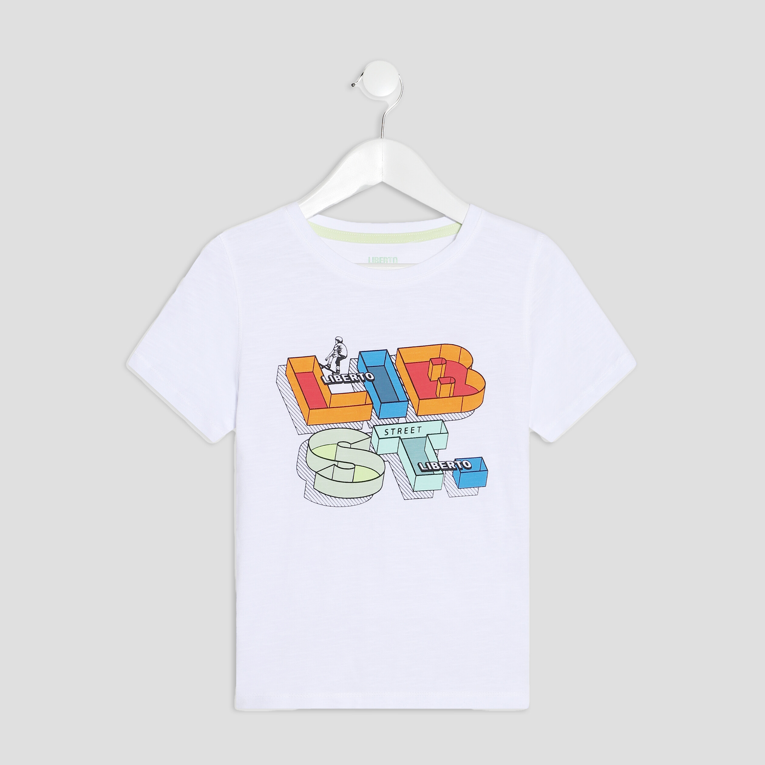 T-shirt Liberto blanc garçon | La Halle