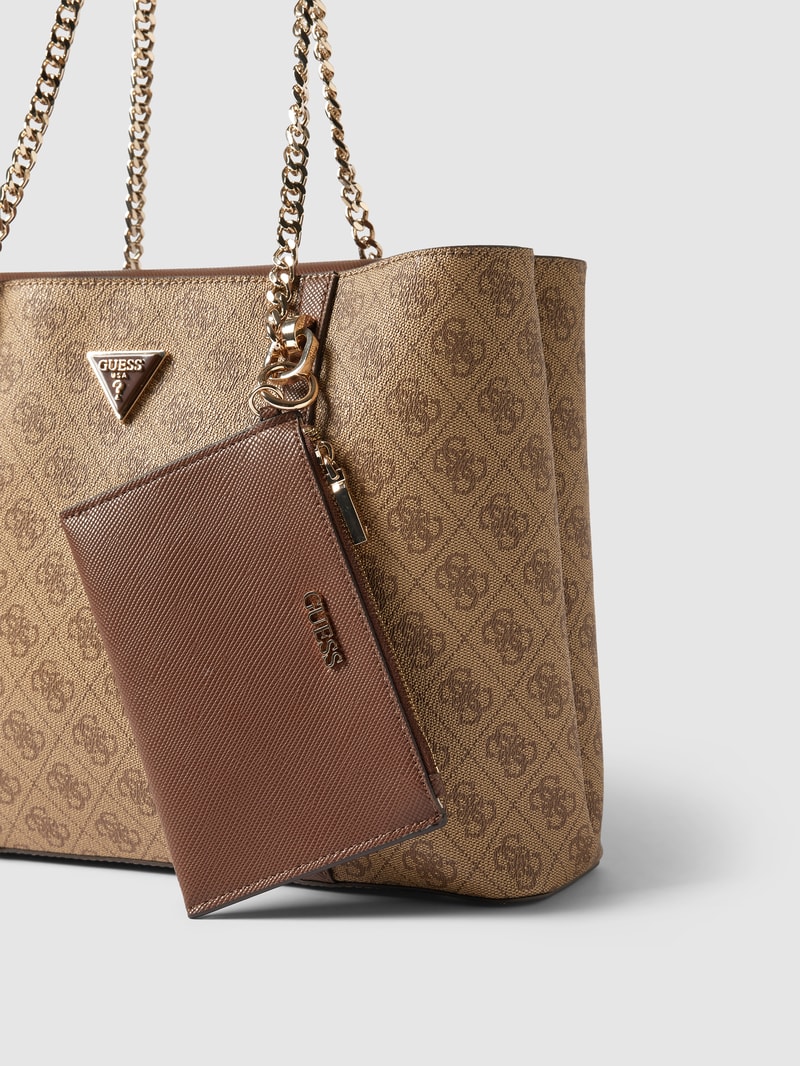 Tote Bag mit Henkeln in metallic Modell 'CRAIG' in beige