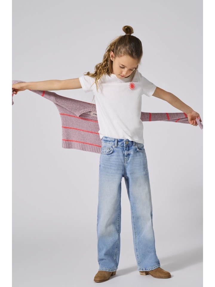 KIDS ONLY Jeans KOGELLA MW WIDE DNM in light blue denim günstig kaufen