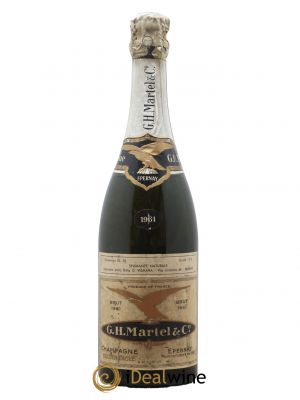 Champagne Martel Brut Golden Eagle Aigle En Or 1961 - Lot de 1 Bouteille
