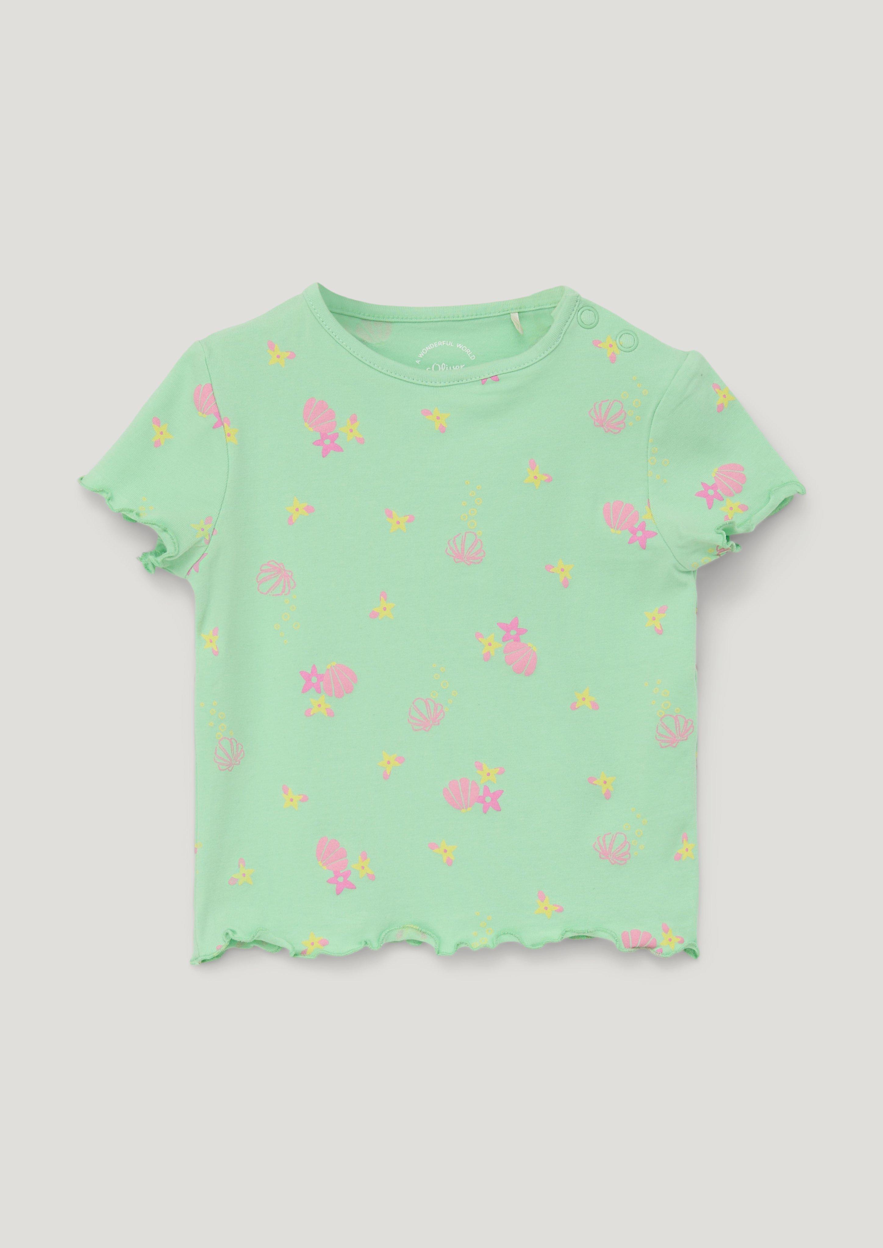 Baumwoll-Shirt mit All-over-Print  2131448-73A1