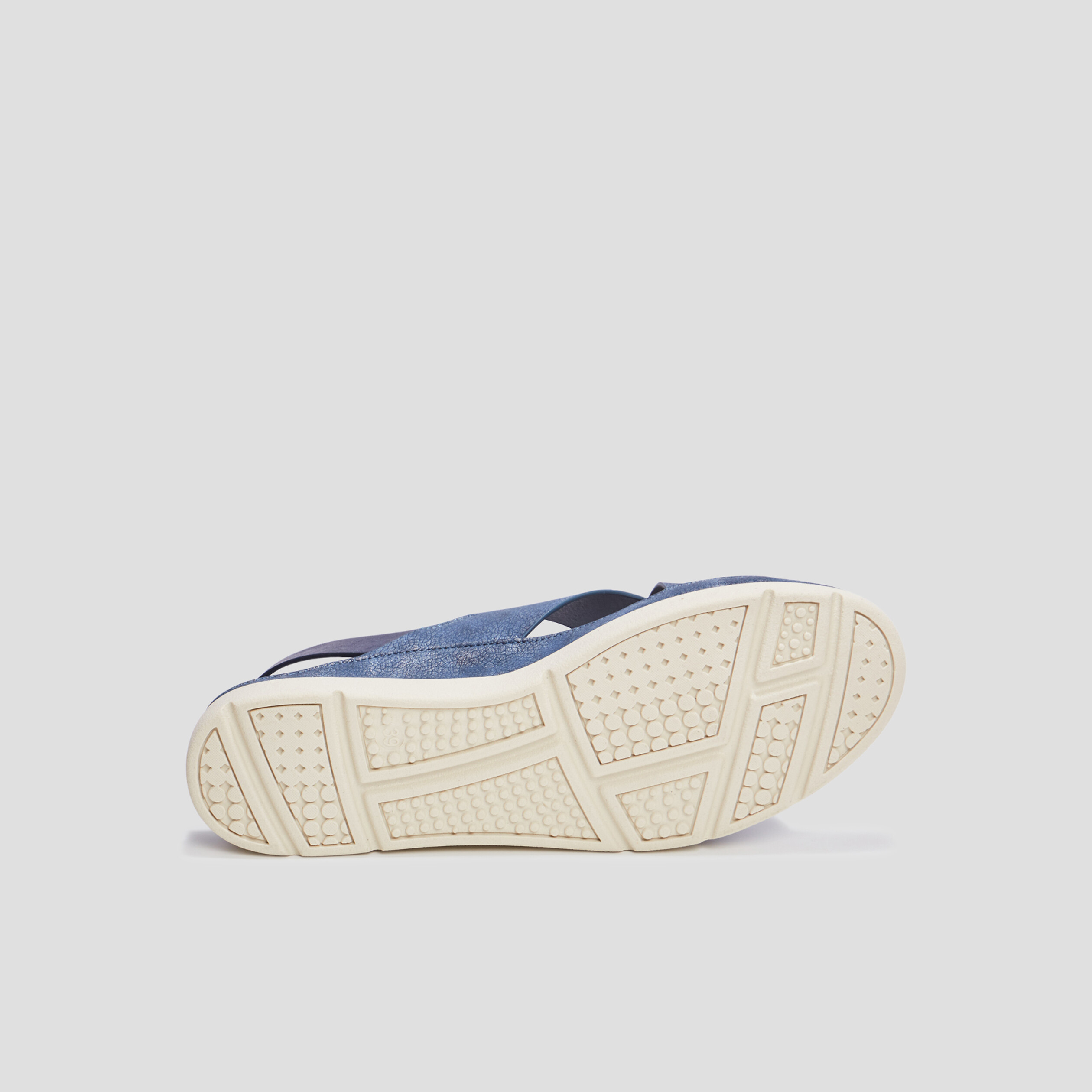 Mules pied large Confortissimo bleu femme | La Halle