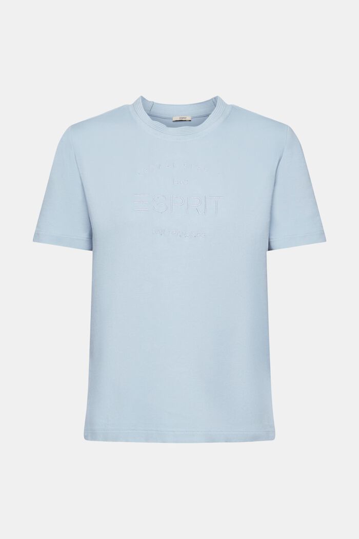 T-Shirt mit Logostickerei, Bio-Baumwolle