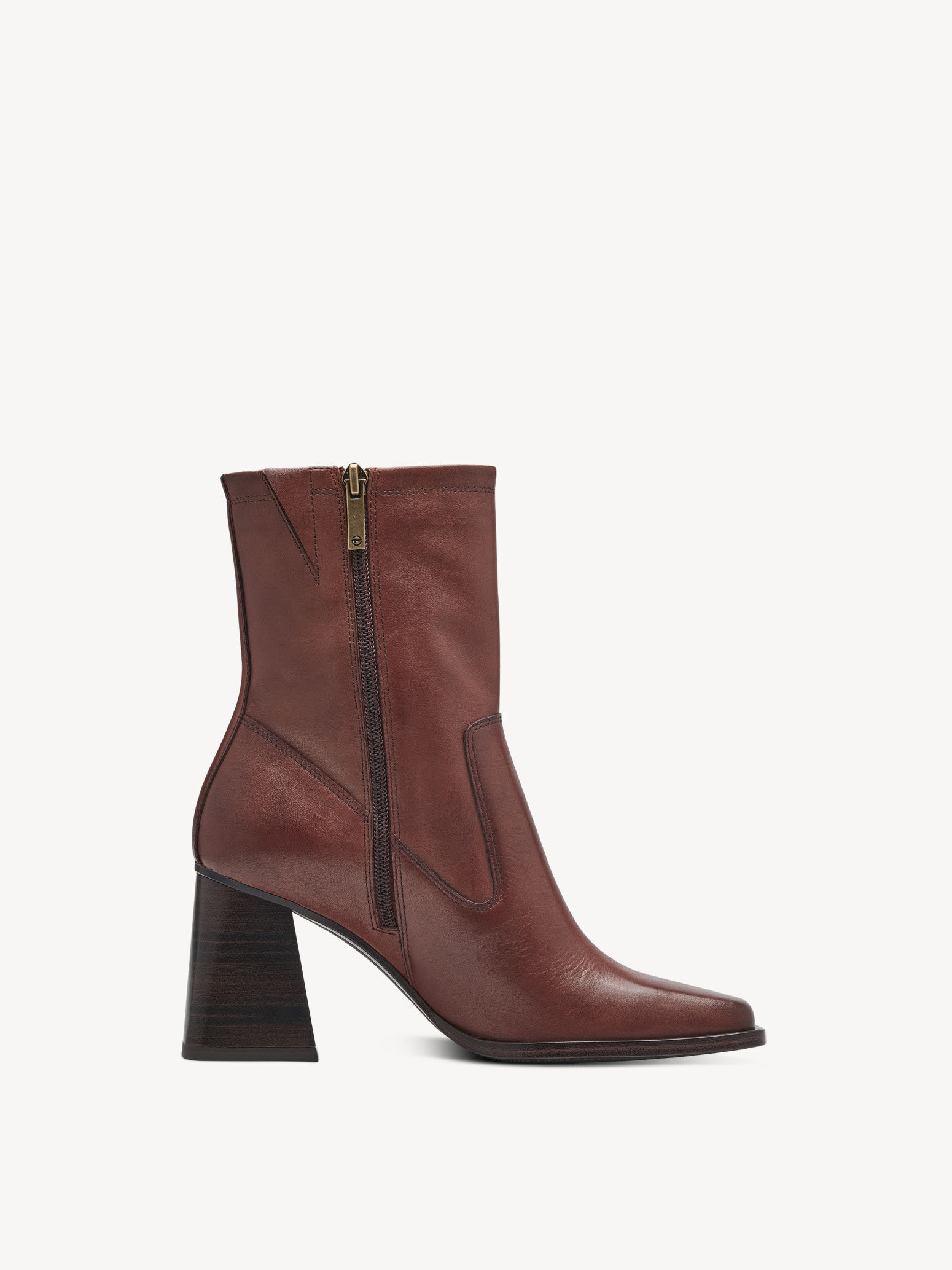 Bottine en cuir - marron