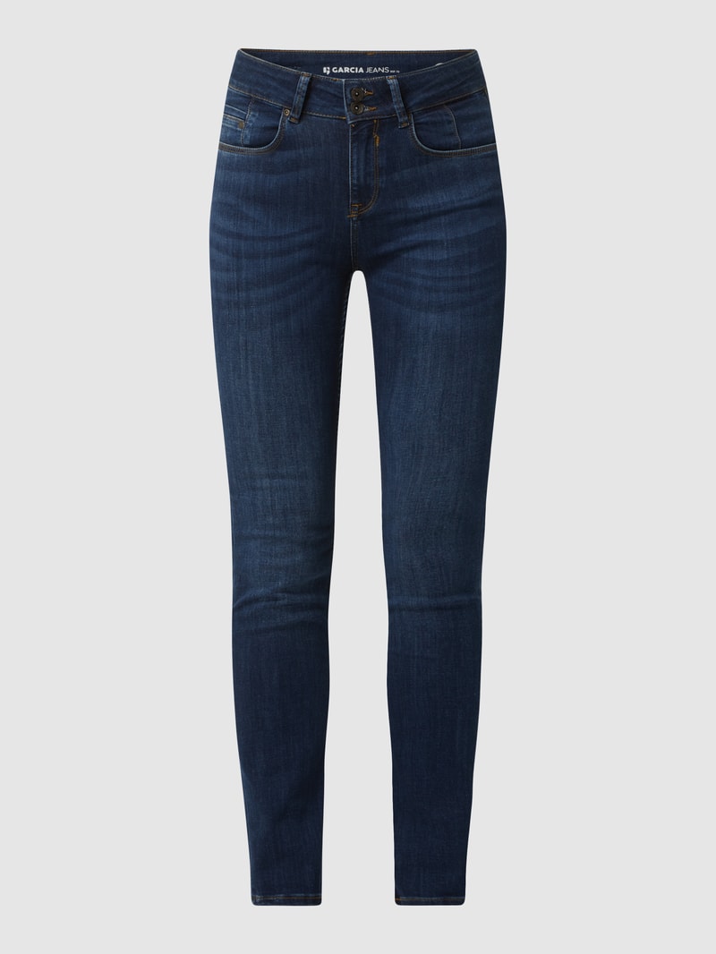 Slim Fit Jeans mit Stretch-Anteil Modell 'Caro' in blau