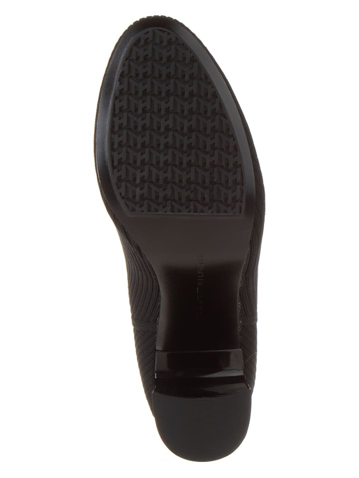 Tommy Hilfiger Shoes Leder-Stiefeletten in Schwarz günstig kaufen